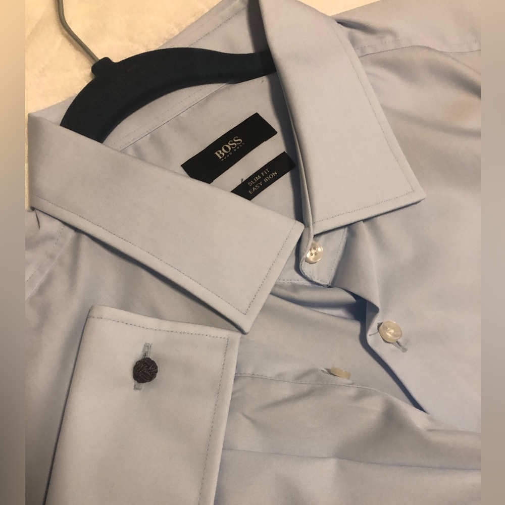 Brand new Hugo boss light blue dress shirt
